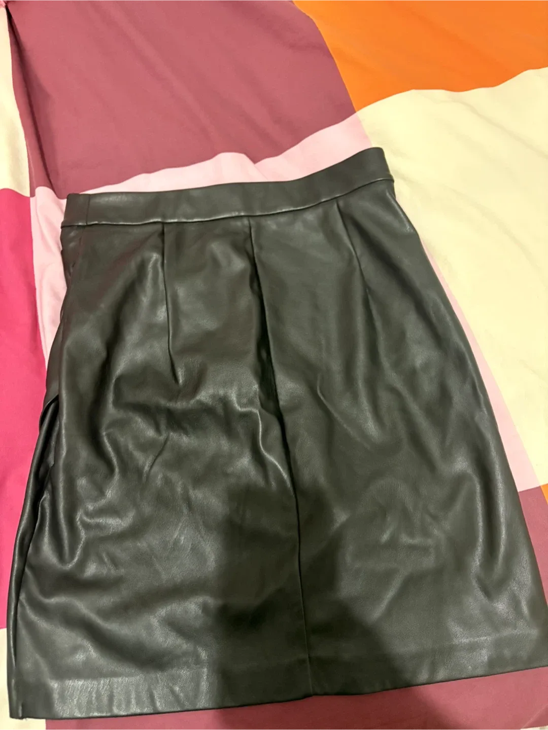 Dynamite Black Faux Leather Mini Skirt - Size P/S image indicator(4)
