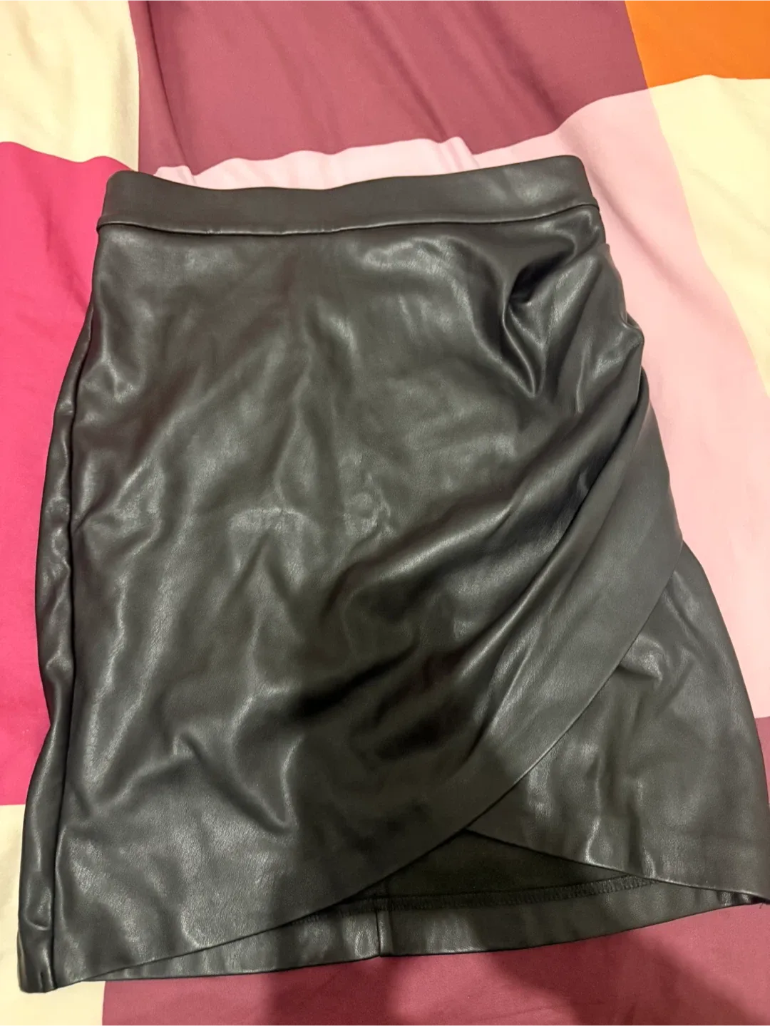 Dynamite Black Faux Leather Mini Skirt - Size P/S image indicator(2)