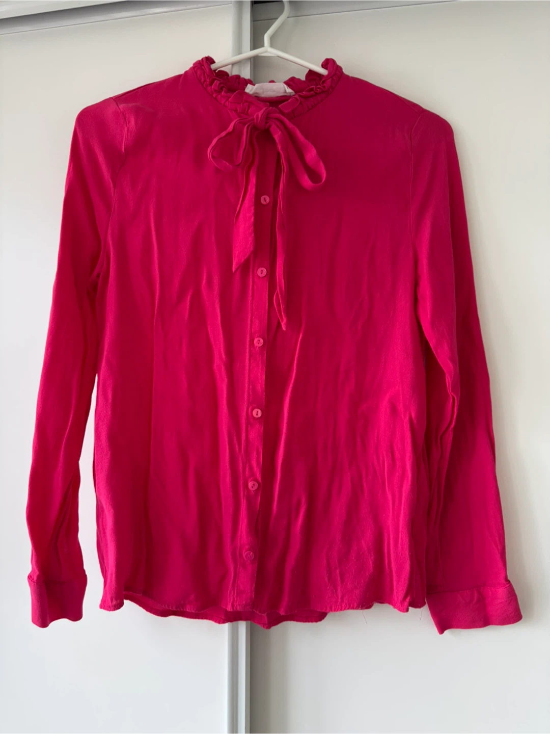 Mango Pink Long Sleeve Blouse