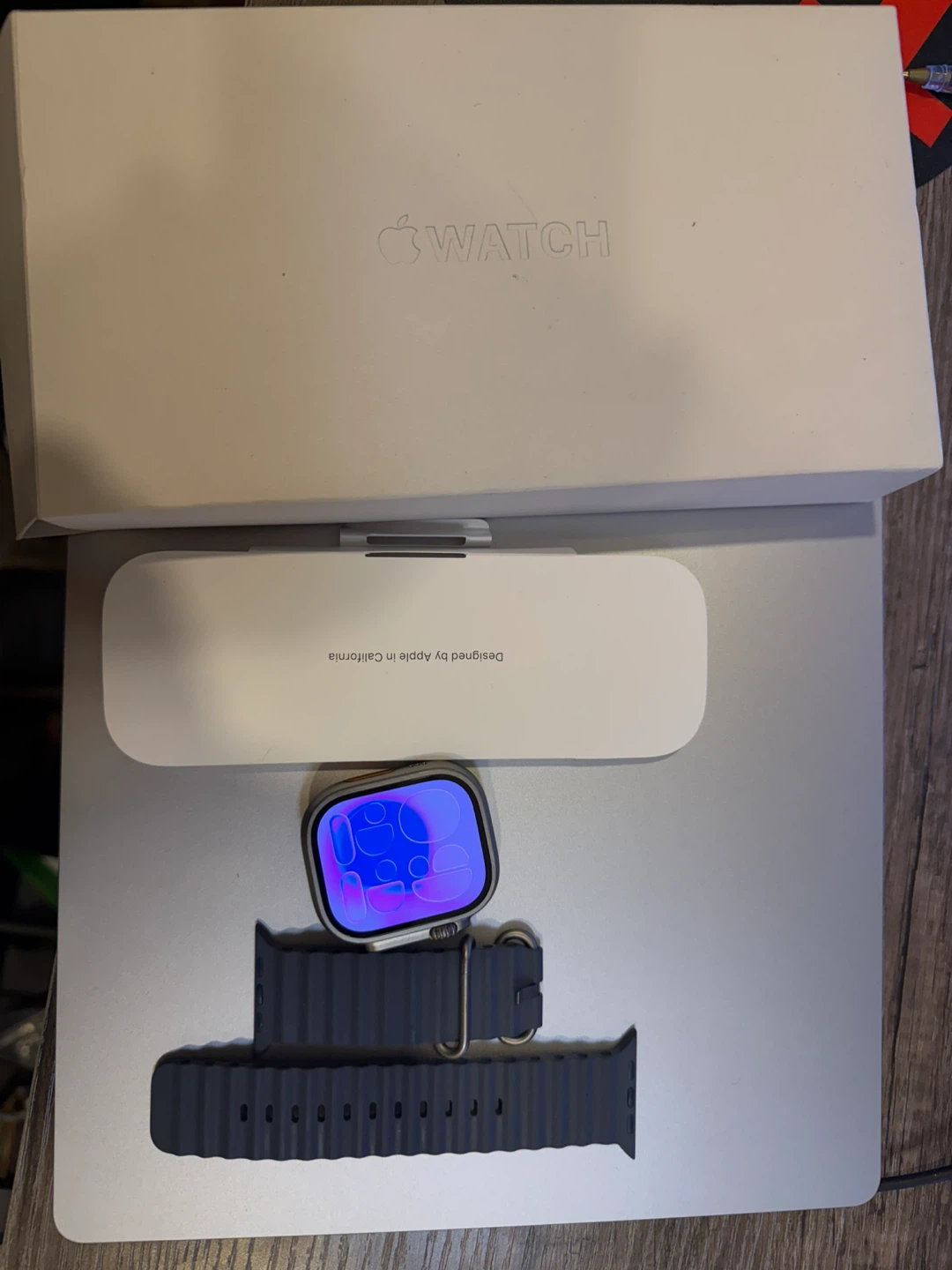 Apple Watch Ultra 3 49mm Titanium Ocean Band - New - photo 3