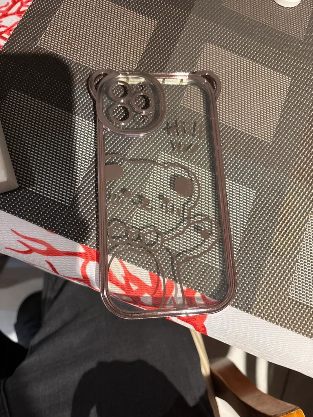 Cute iPhone Case with Bear Design