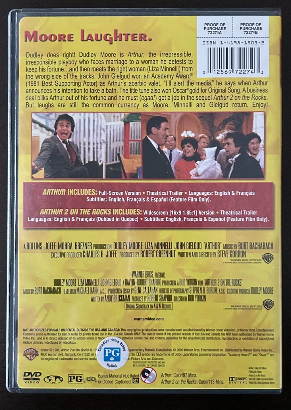 Arthur Comedy Double Feature DVD image indicator(2)