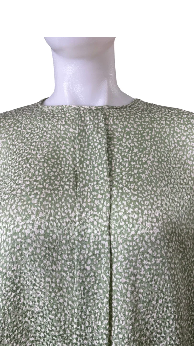 Valentino Boutique Vintage Silk Blouse in Sage Gre image indicator(2)