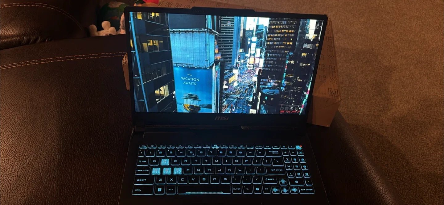 Msi nvidea laptop with 2 year warranty  that’s 300