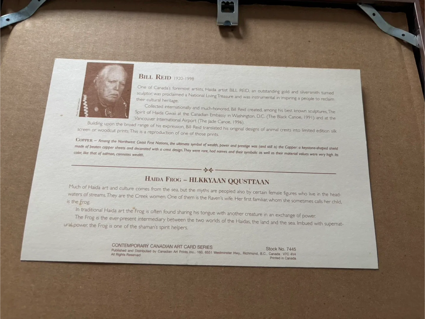 Bill Reid Haida Frog Print image indicator(6)