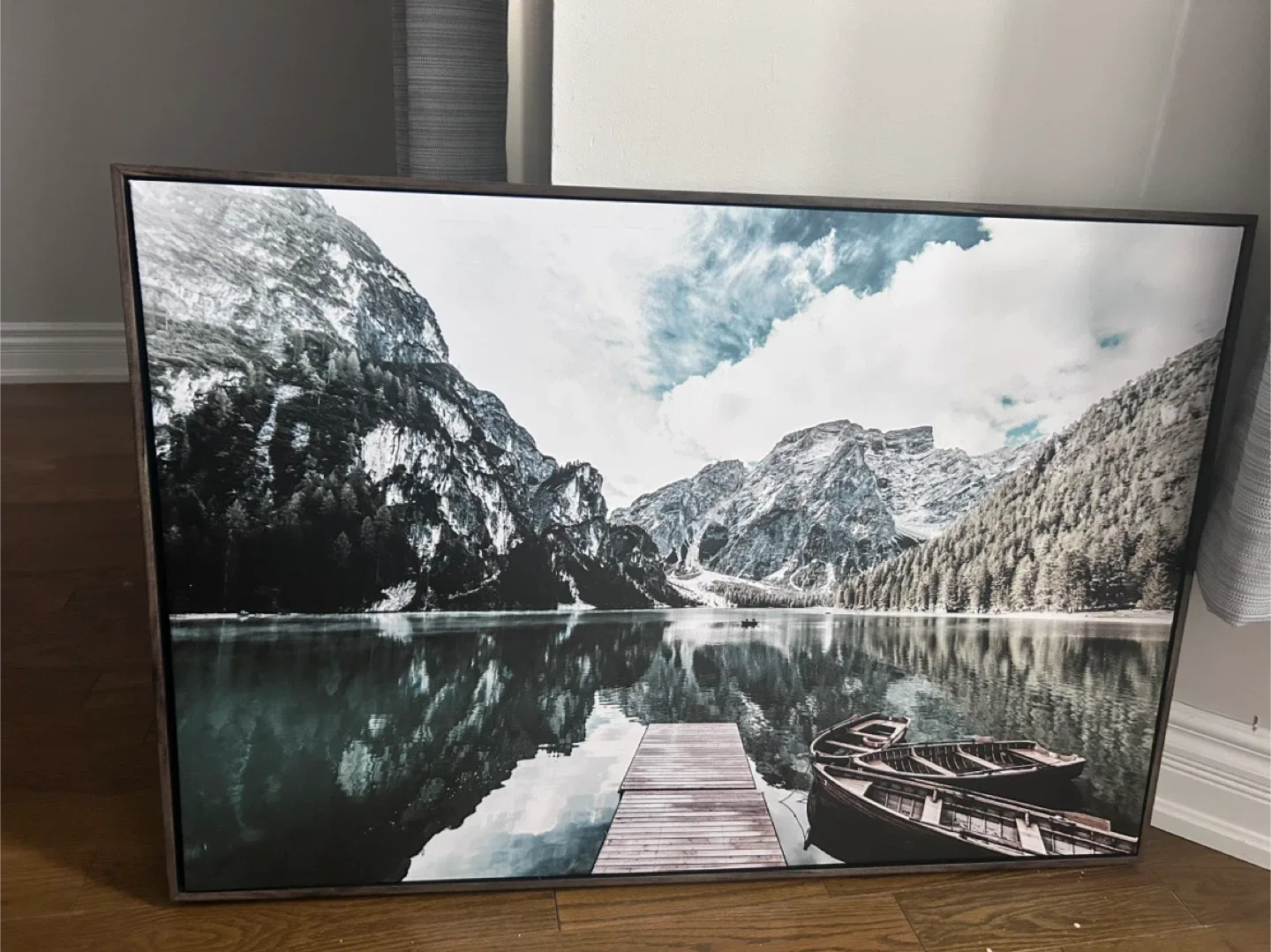 Framed Mountain Lake Print