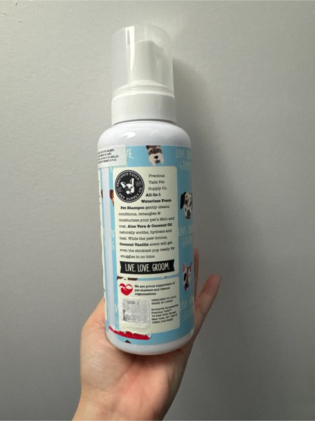 Waterless Pet Shampoo - Coconut Vanilla Scent image indicator(2)