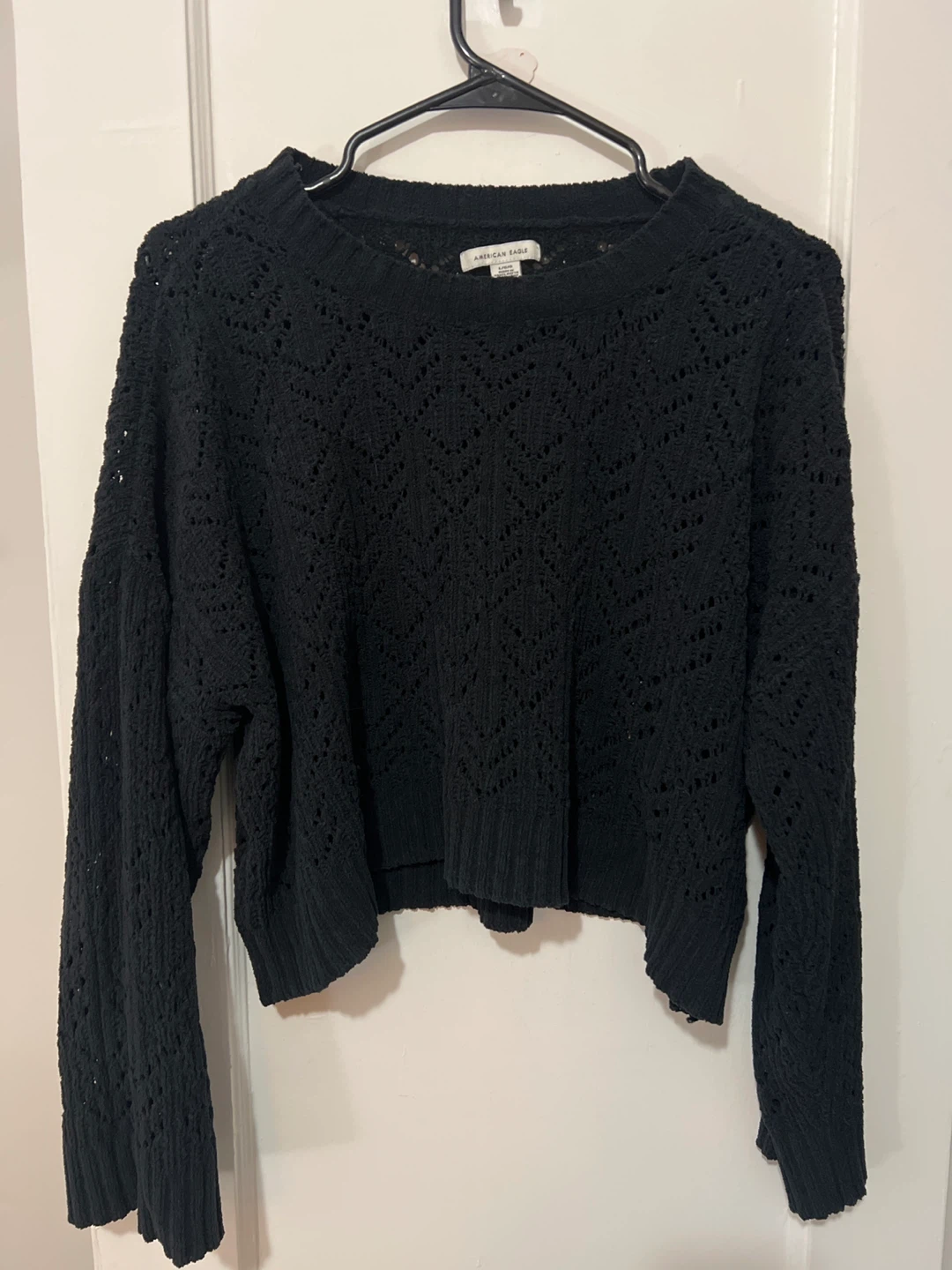 American Eagle Black Sweater - Size L
