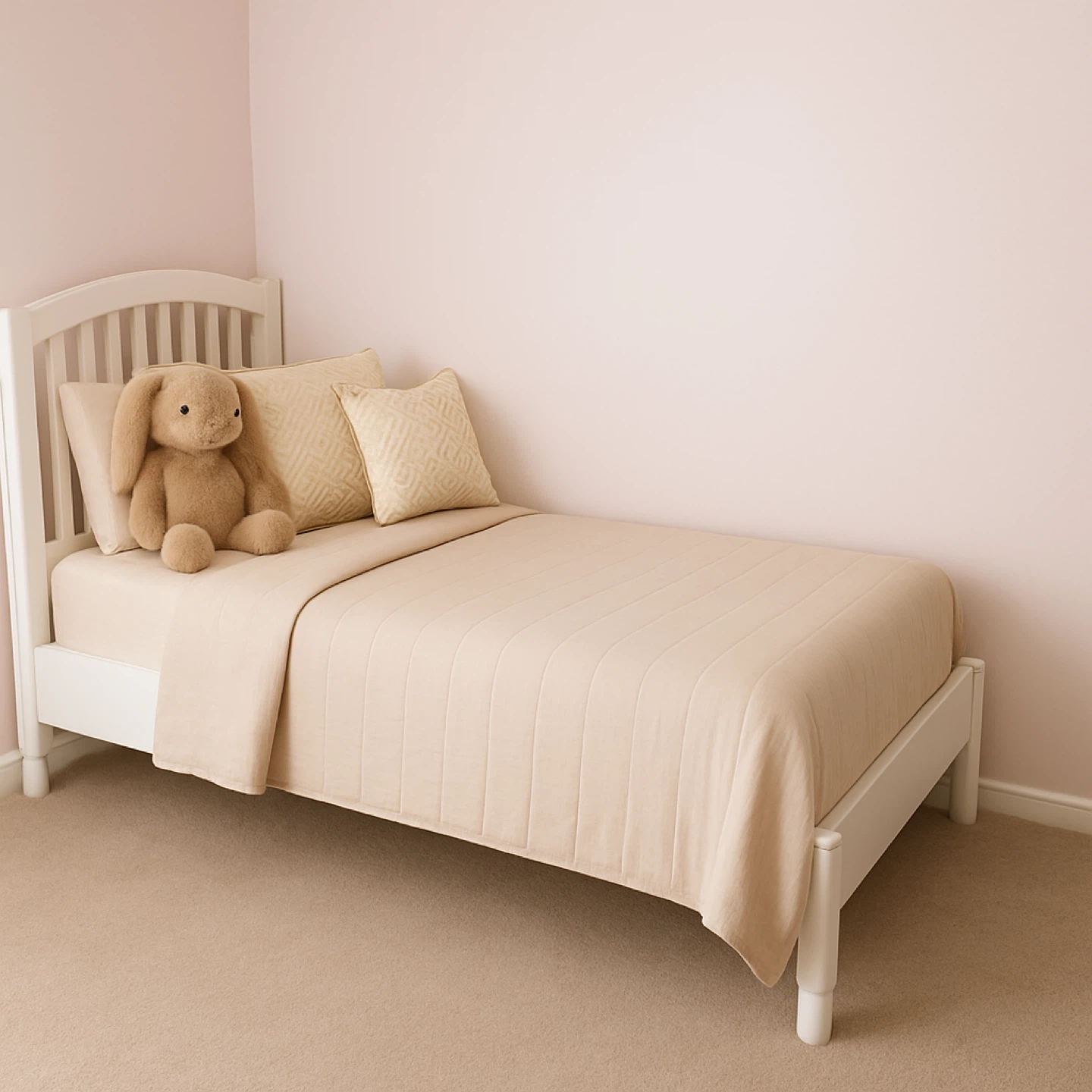 White 6-Drawer Dresser & White Toddler Bed Frame - photo 4