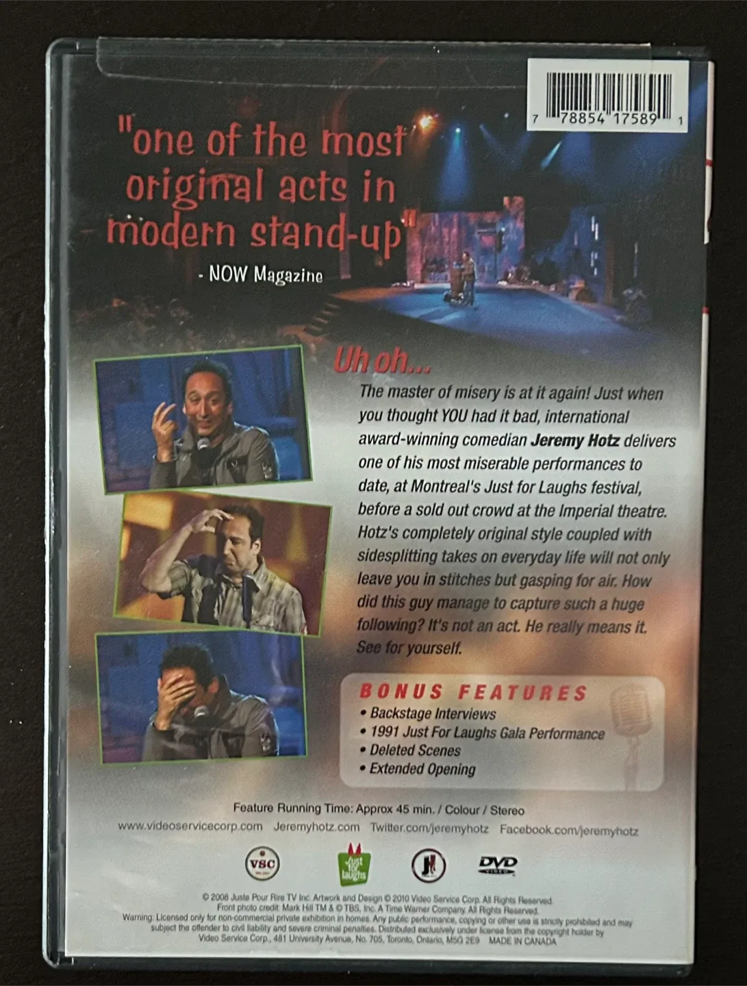 Jeremy Hotz - What a Miserable DVD This Is image indicator(2)