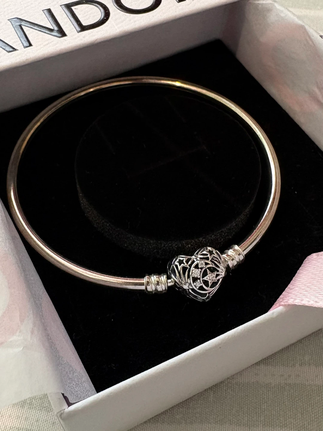 Silver Pandora bracelet- size small