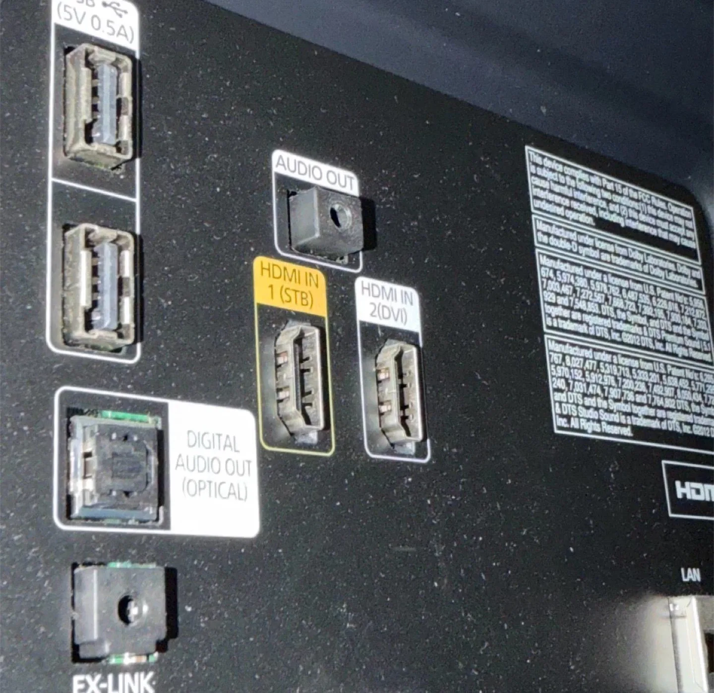 Samsung UN60J6200AF 60" TV image indicator(3)