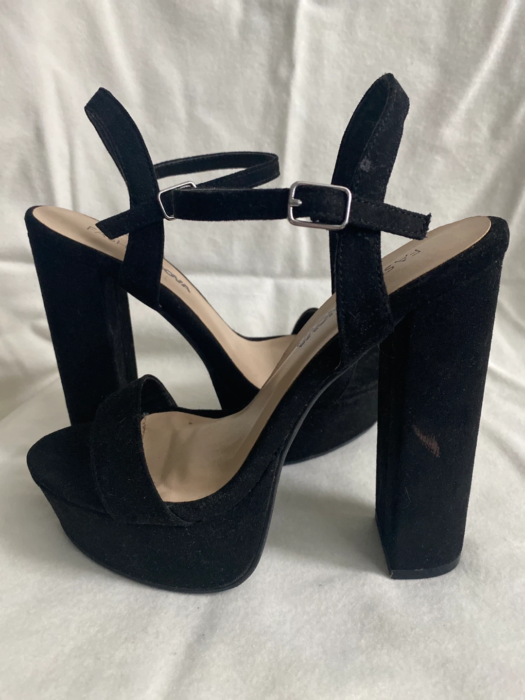 Fashion Nova Black Platform Heels - Size 6 - photo 3