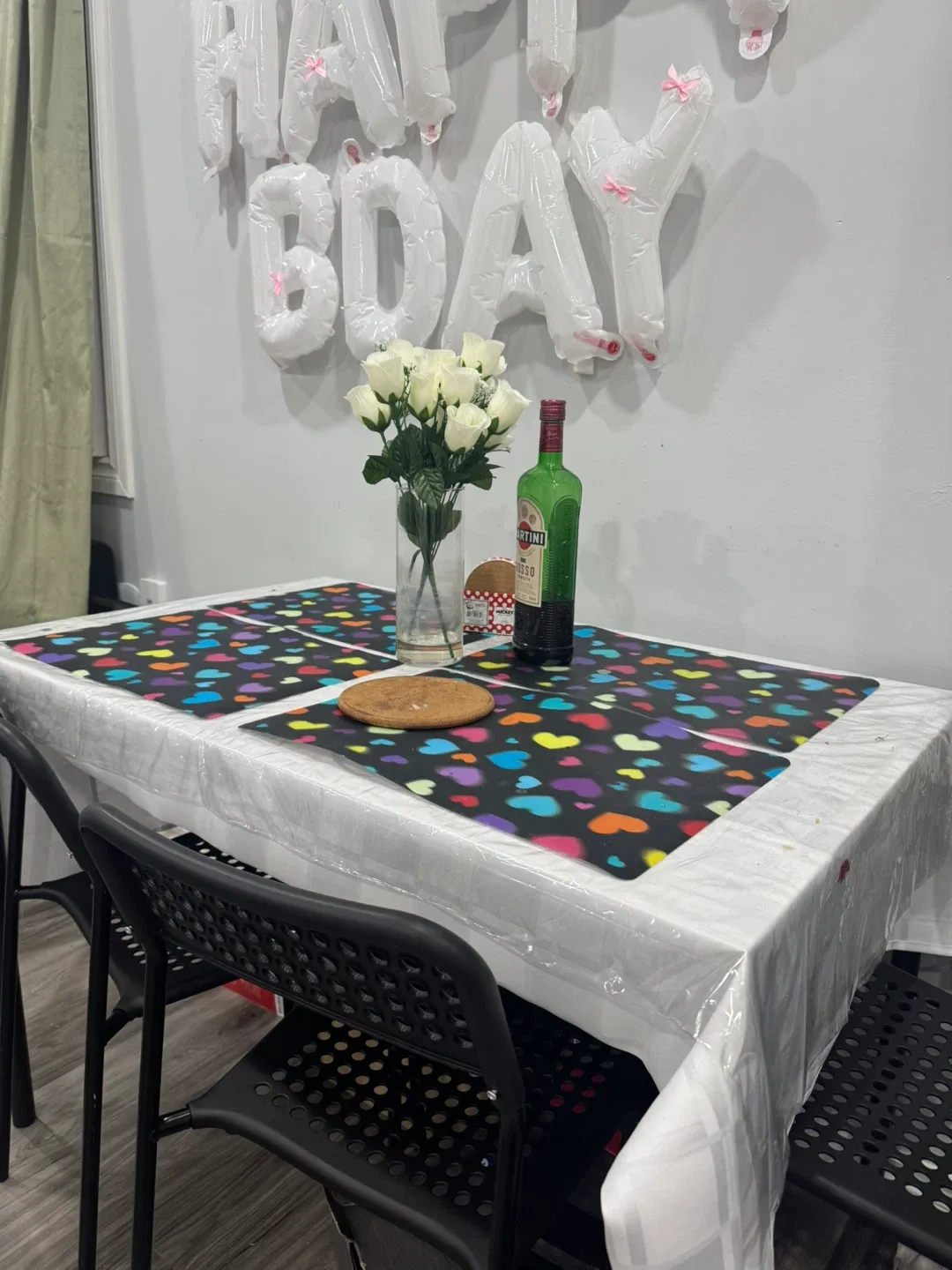 IKEA Black Dining Table - 43 1/4" x 26 3/8" image indicator(3)