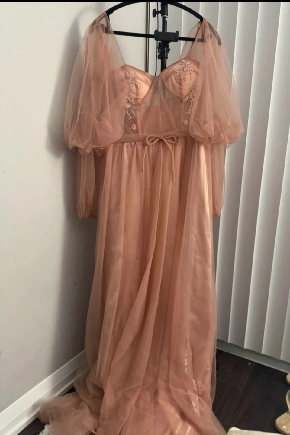 Mauve Tulle Corset Gown - photo 2