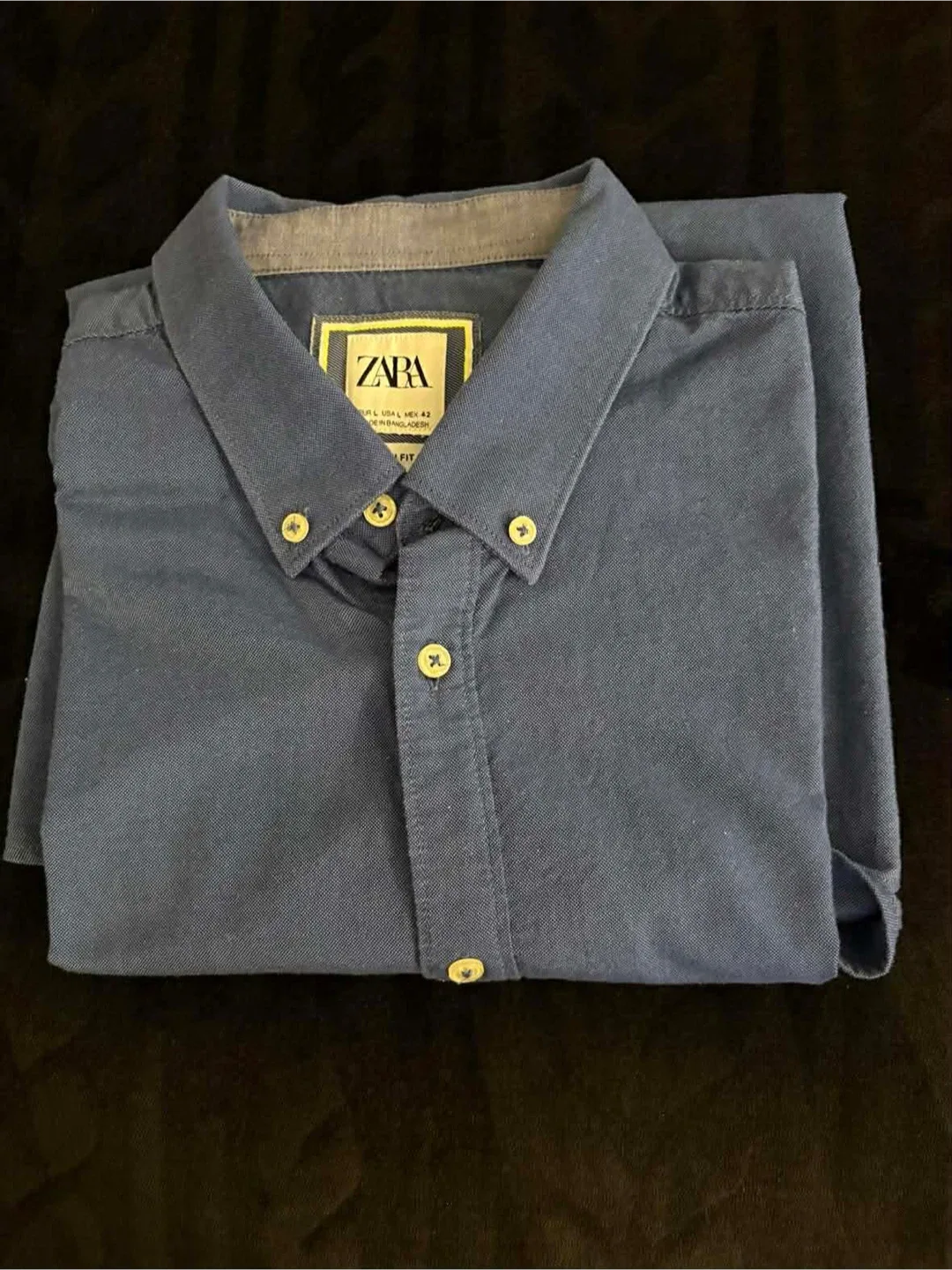 Zara Slim Fit Button Down Shirt - Size L image indicator(6)