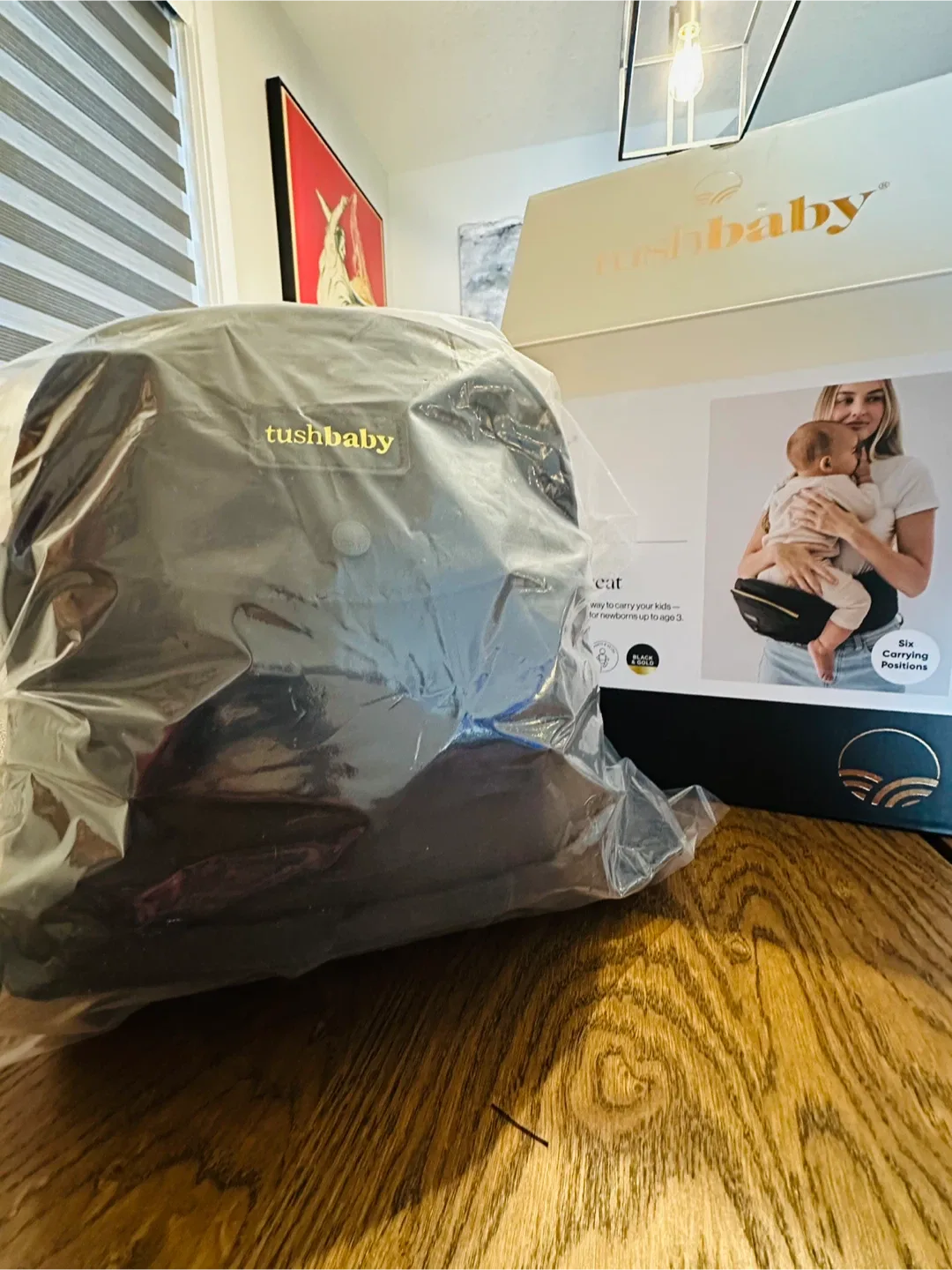 Tushbaby Hip Carrier - Black & Gold image indicator(3)