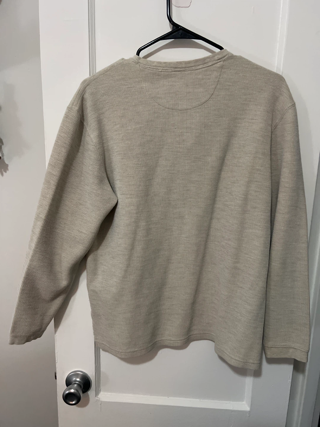 Men's Beige Henley Shirt - photo 2