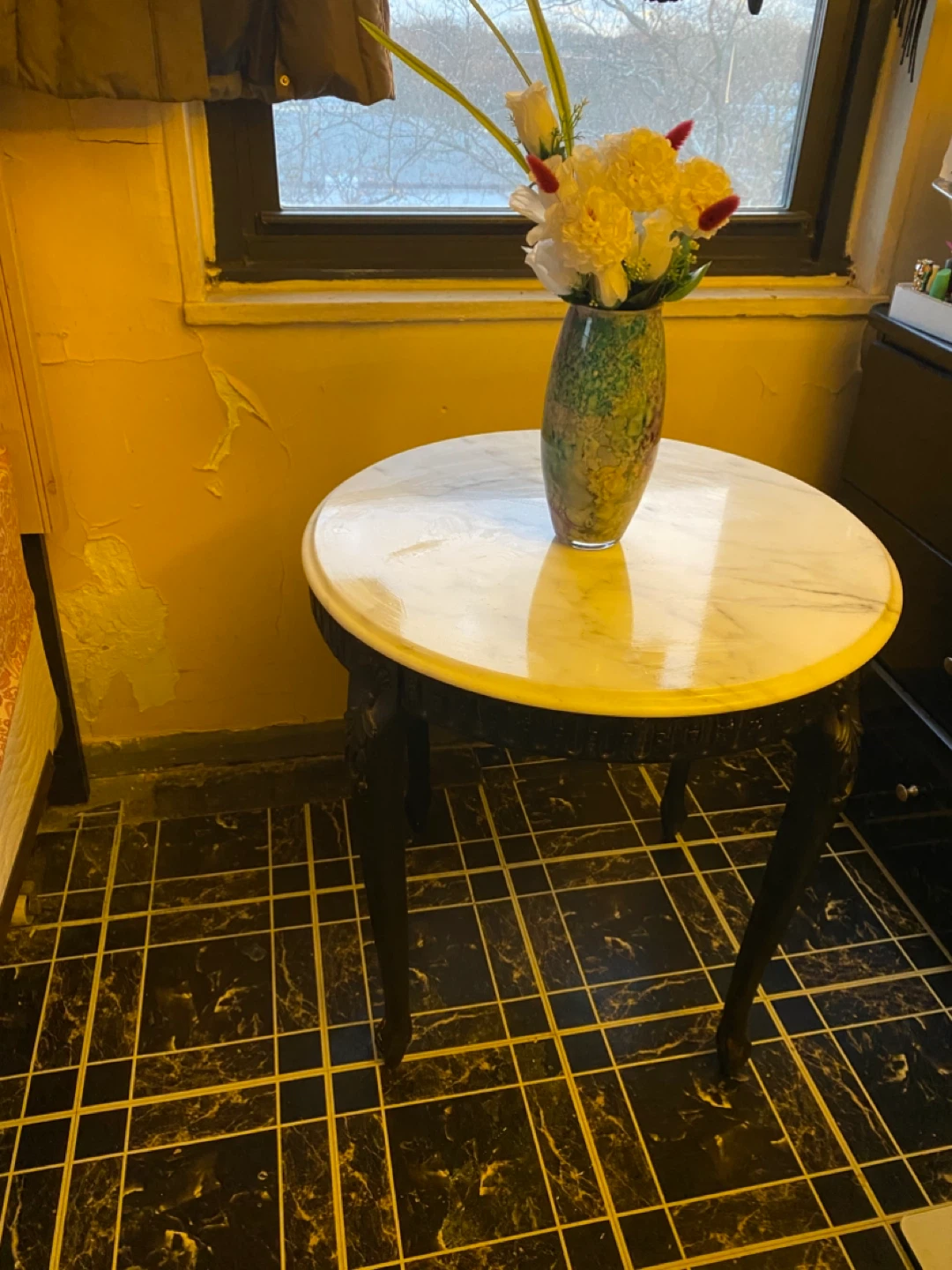 Round Marble Top Table