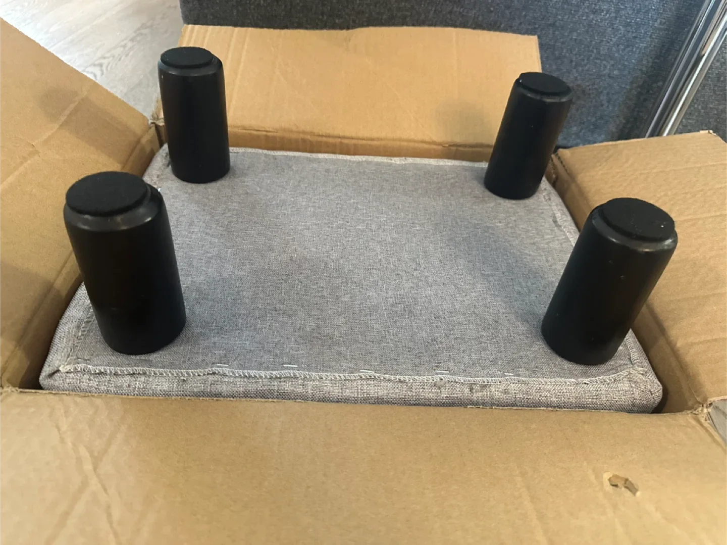 Foot Stool Ottoman - Dark Grey image indicator(10)