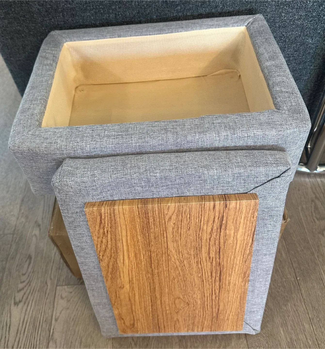 Foot Stool Ottoman - Dark Grey image indicator(9)