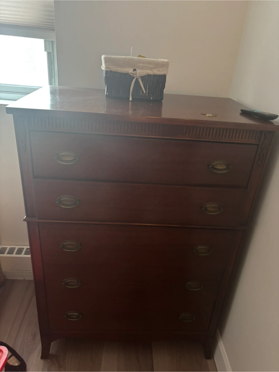 Wooden 4-Drawer Dresser