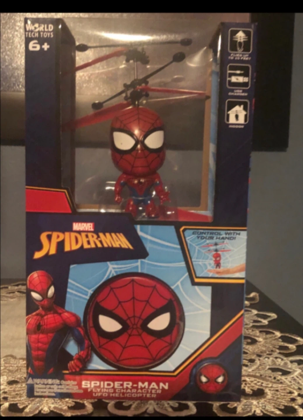 Marvel Spider-Man Flying Character UFO Helicopter - New - photo 2