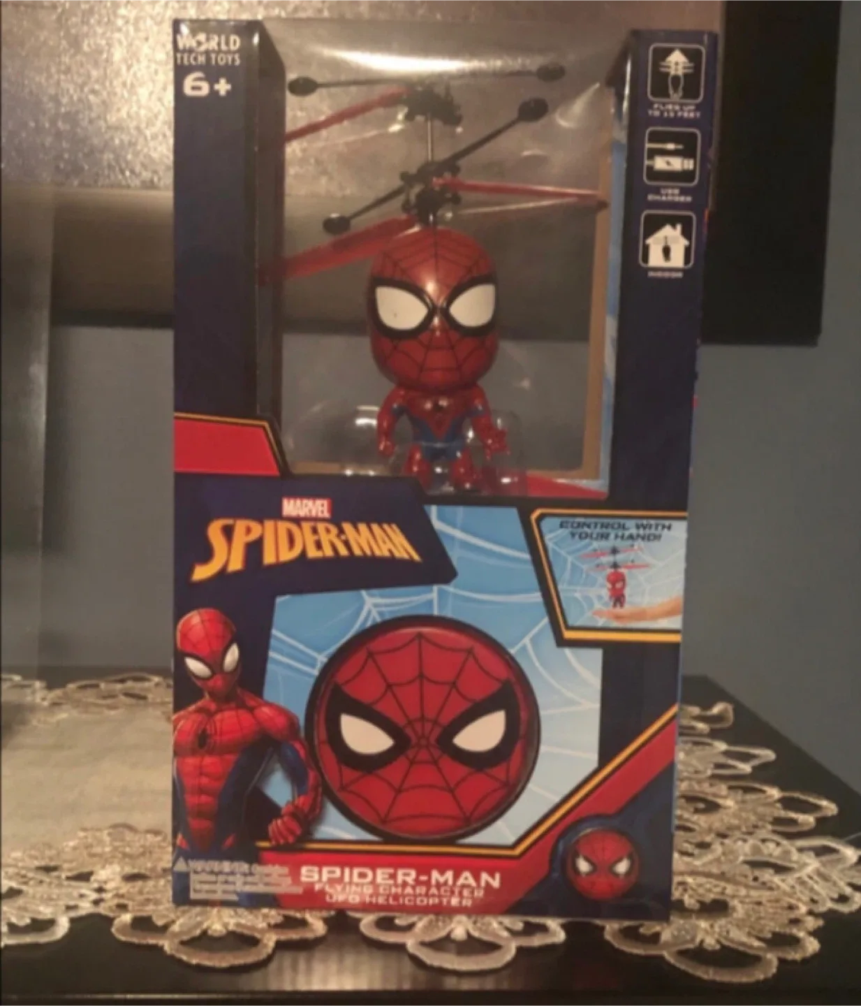 Marvel Spider-Man Flying Character UFO Helicopter - New