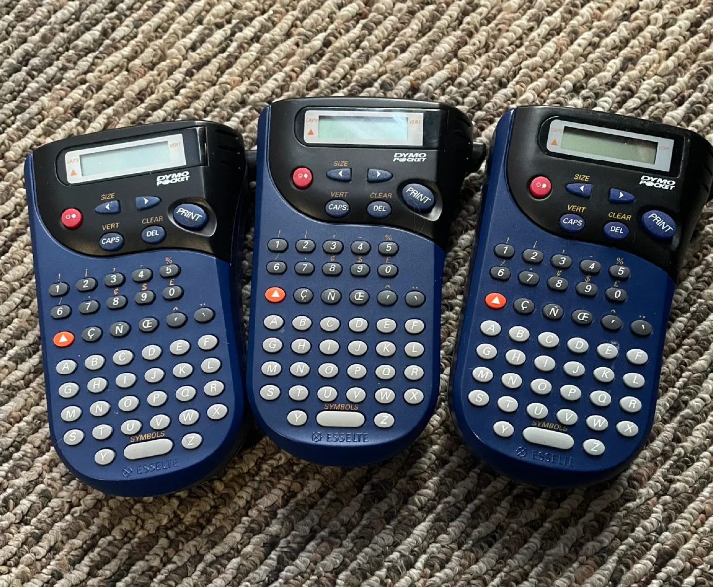 3 Dymo Pocket Label Makers