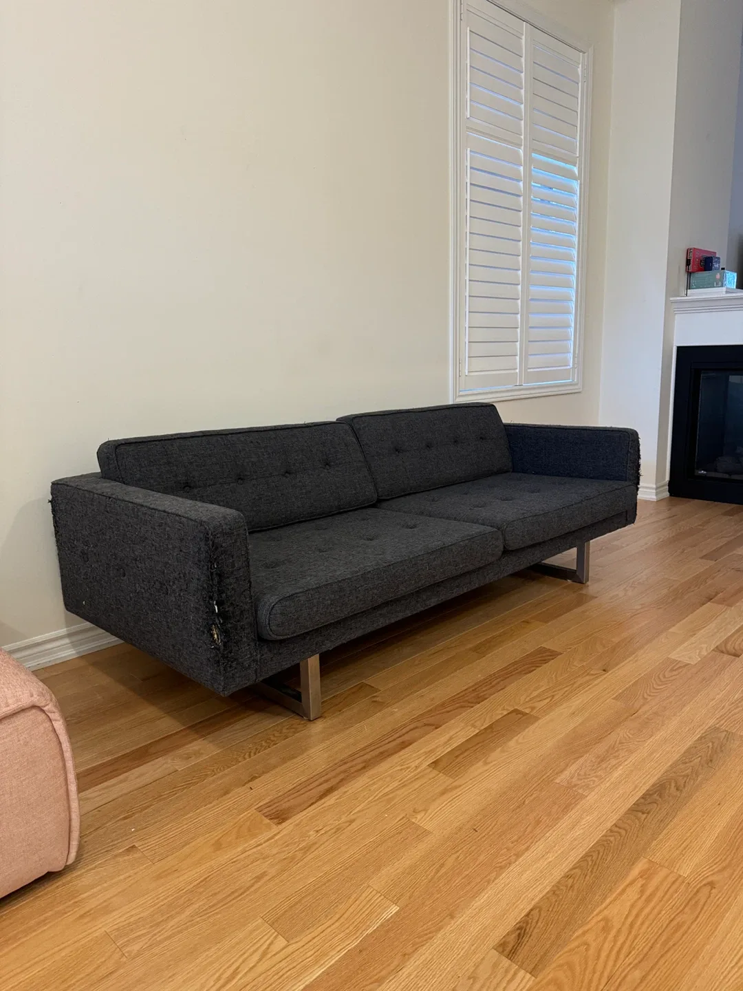 Grey Sofa - FREE - corner scratches