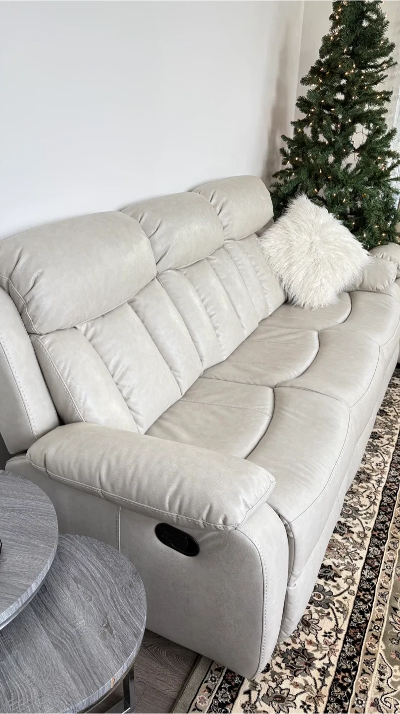 Light Grey Reclining Sofa image indicator(6)