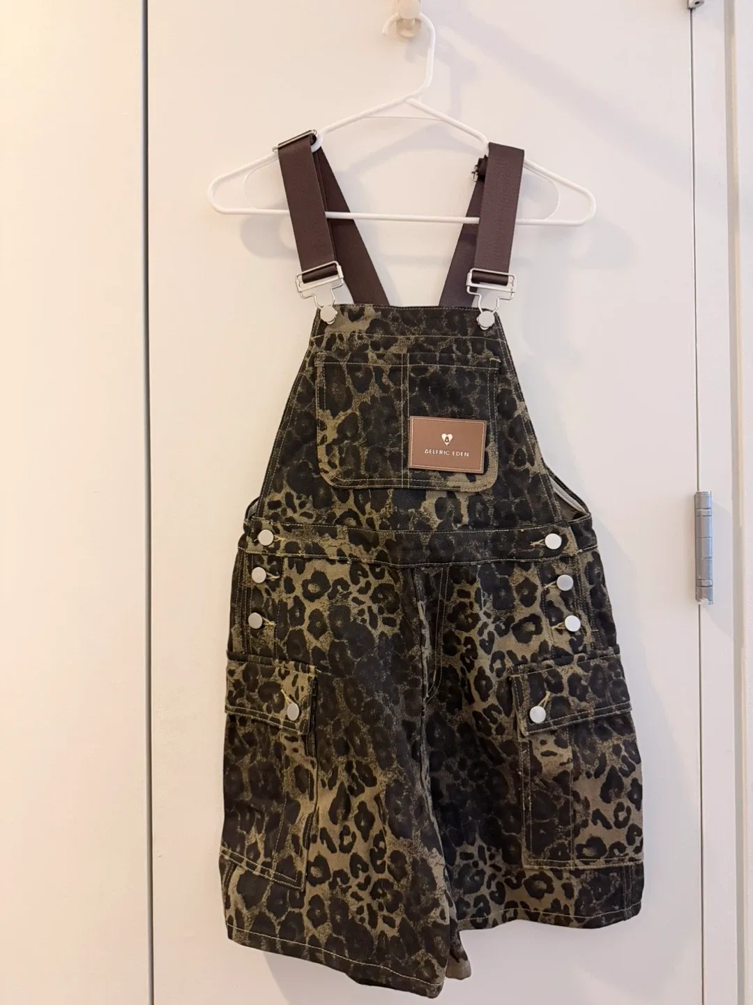 Aelfric Eden Leopard Print Overalls small