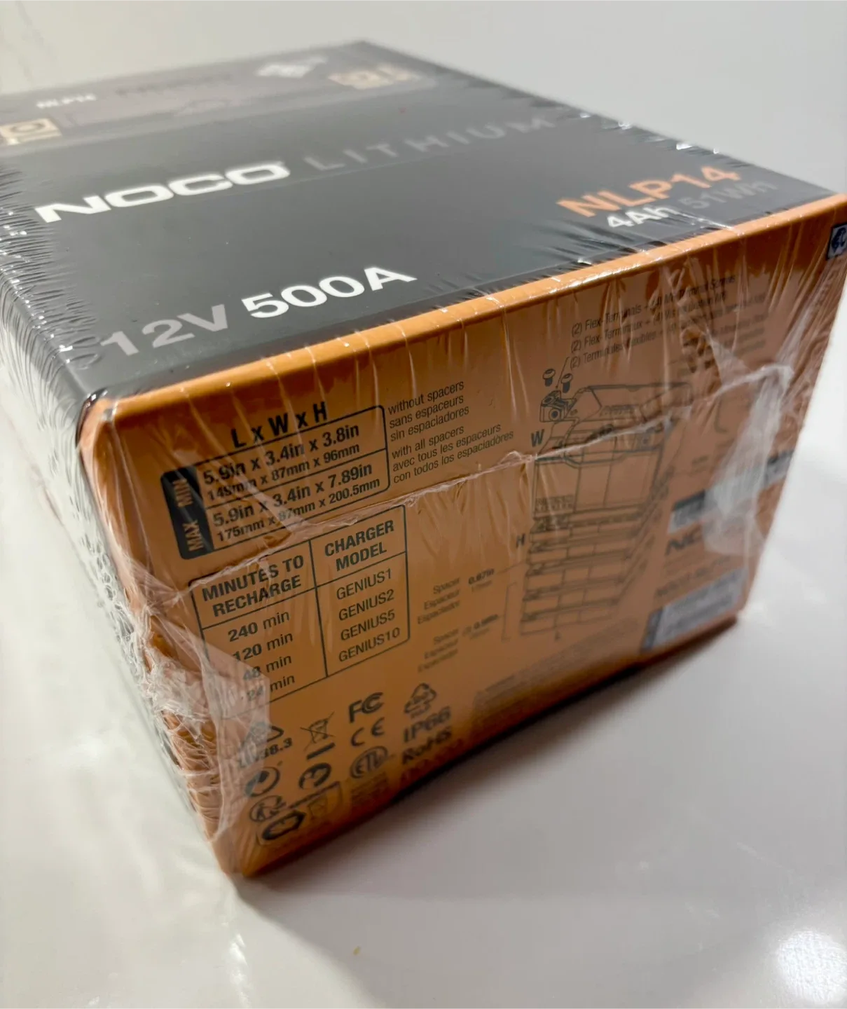 NOCO Lithium GRP 14-BCI PWRSPT BTRY 4AH 500A 51.2WH NLP14 *NEW* image indicator(10)