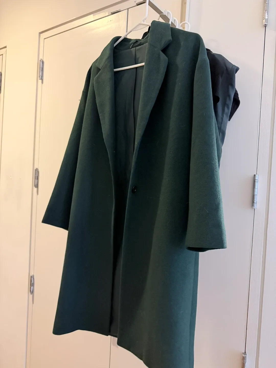 Uniqlo Green Wool Coat Small image indicator(3)