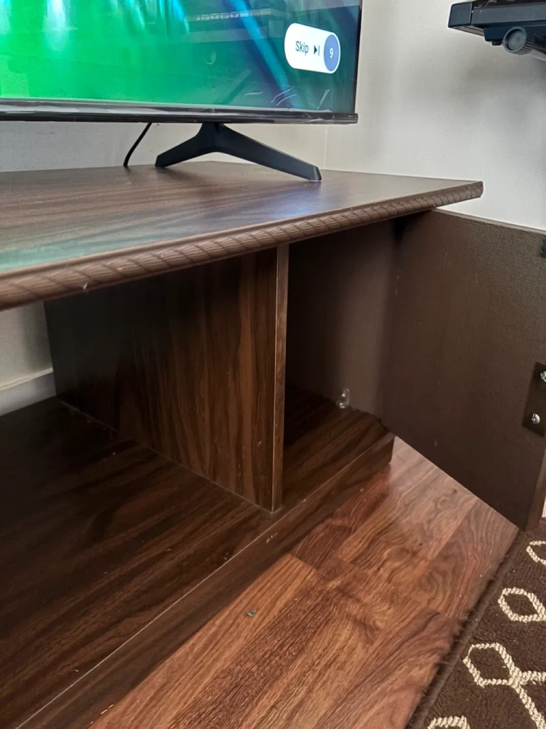 Dark Brown Wood TV Stand image indicator(4)