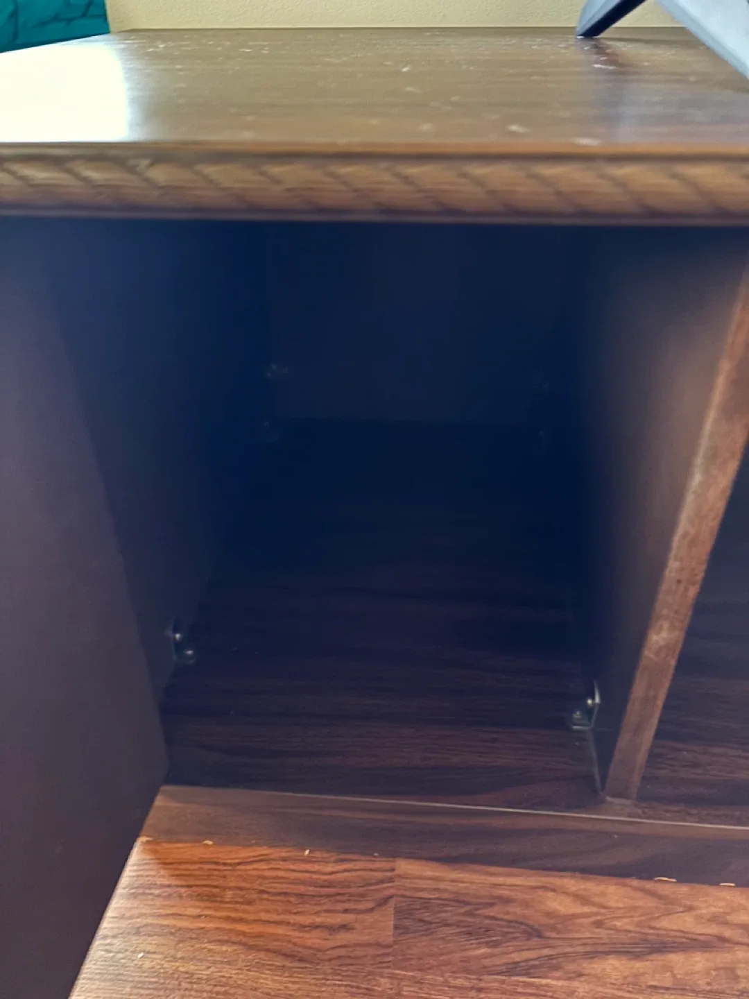 Dark Brown Wood TV Stand image indicator(3)