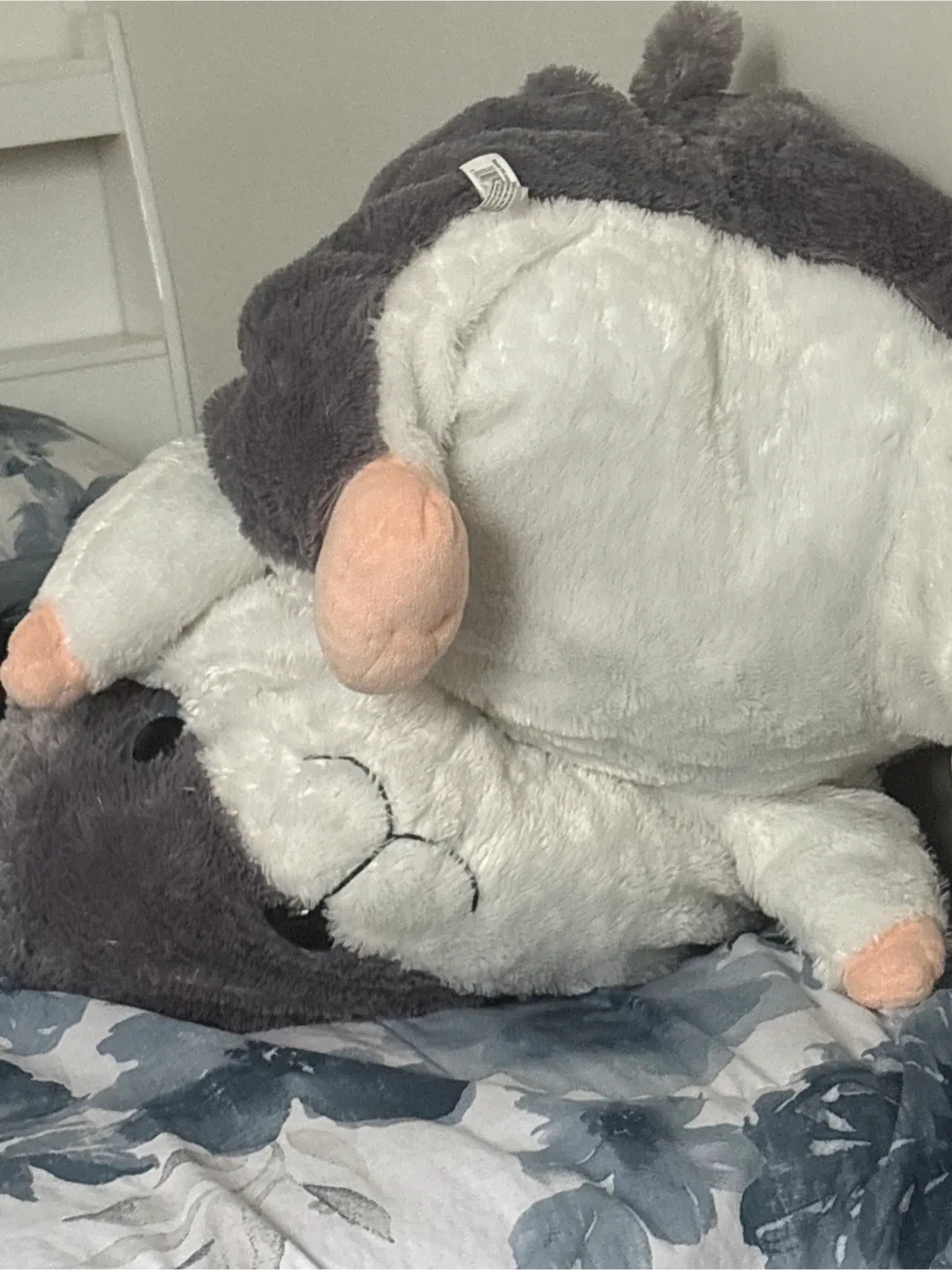 Grey and White Plush Toy