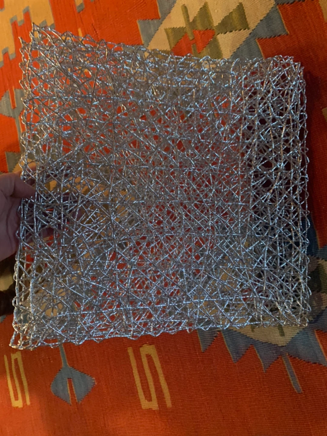 Silver Woven Placemats (Set of 4) - photo 2