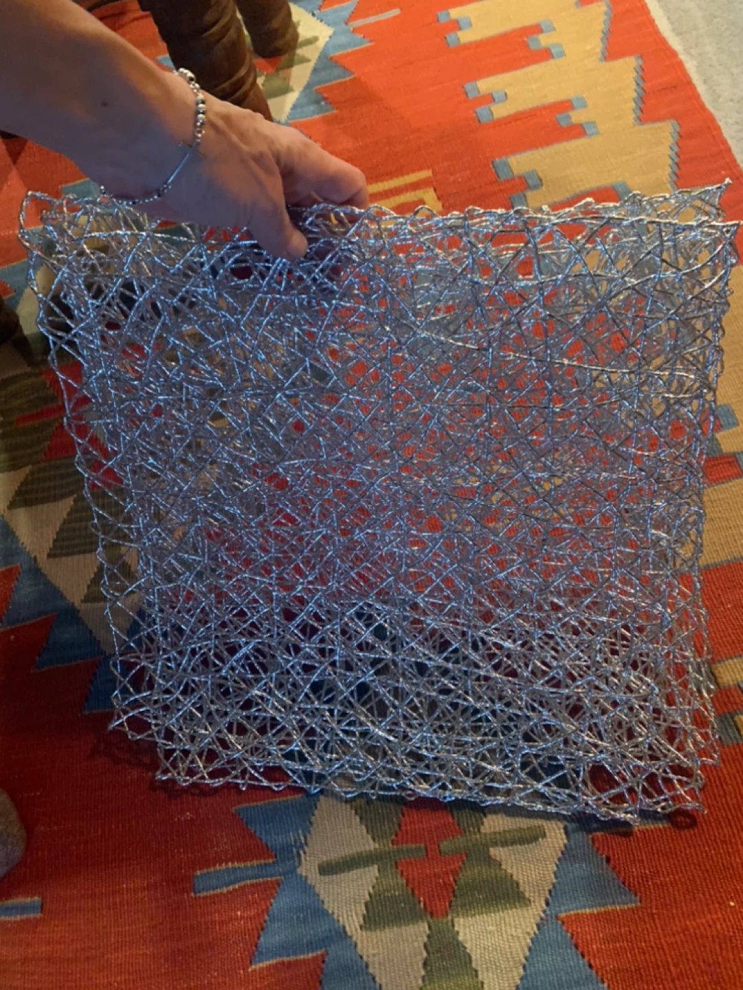 Silver Woven Placemats (Set of 4) - photo 3