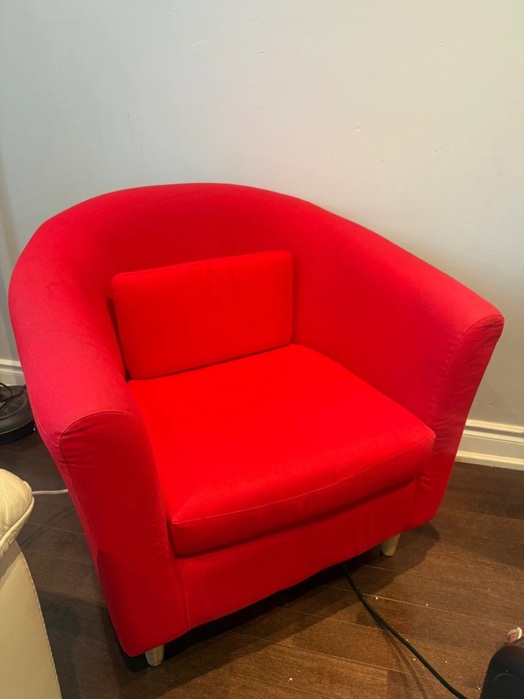 2 Red Ikea Armchairs #Clearout