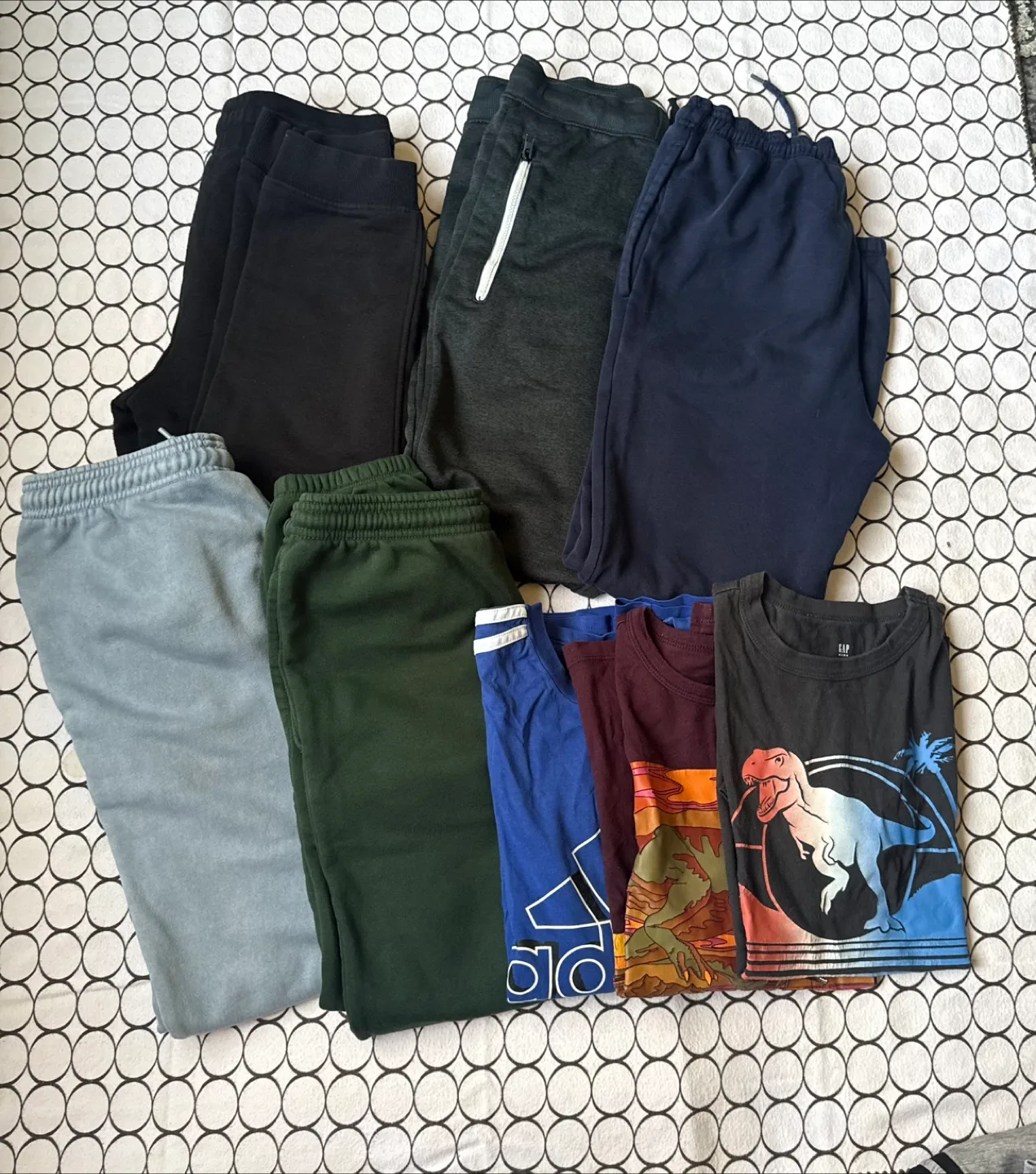 Bundle of 10-12 kids Sweatpants and T-shirts