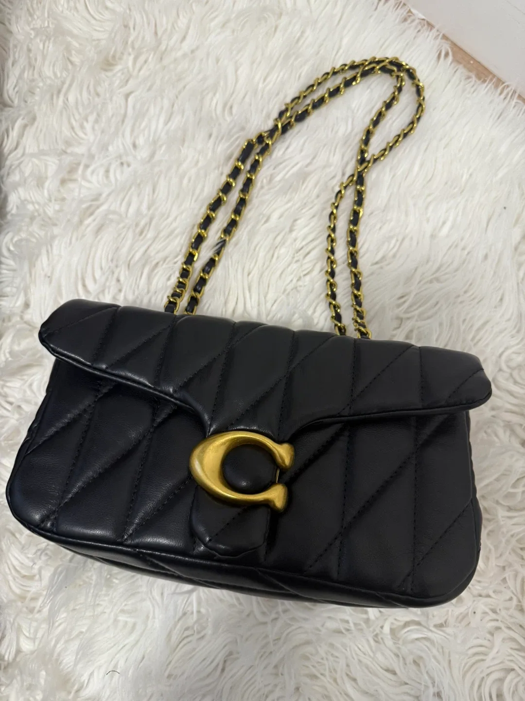 Coach Black Leather Shoulder Bag