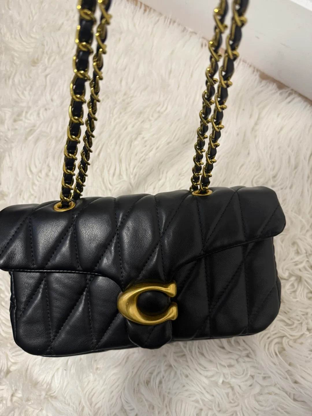 Coach Black Leather Shoulder Bag image indicator(4)