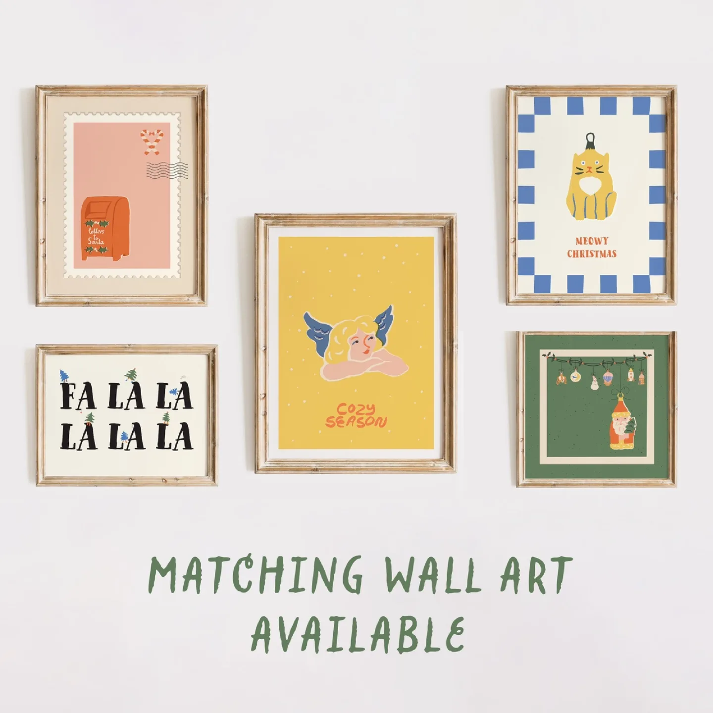 Retro Handmade Custom Christmas Gift Tags Set image indicator(10)