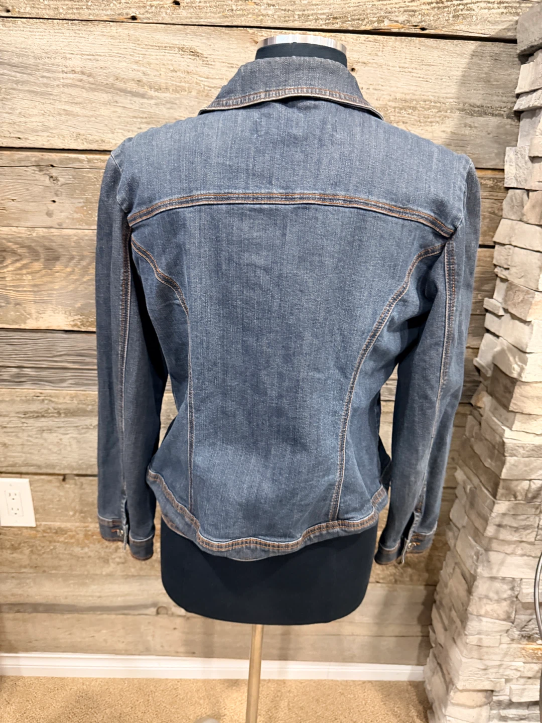 Contrast Denim Jacket - photo 2