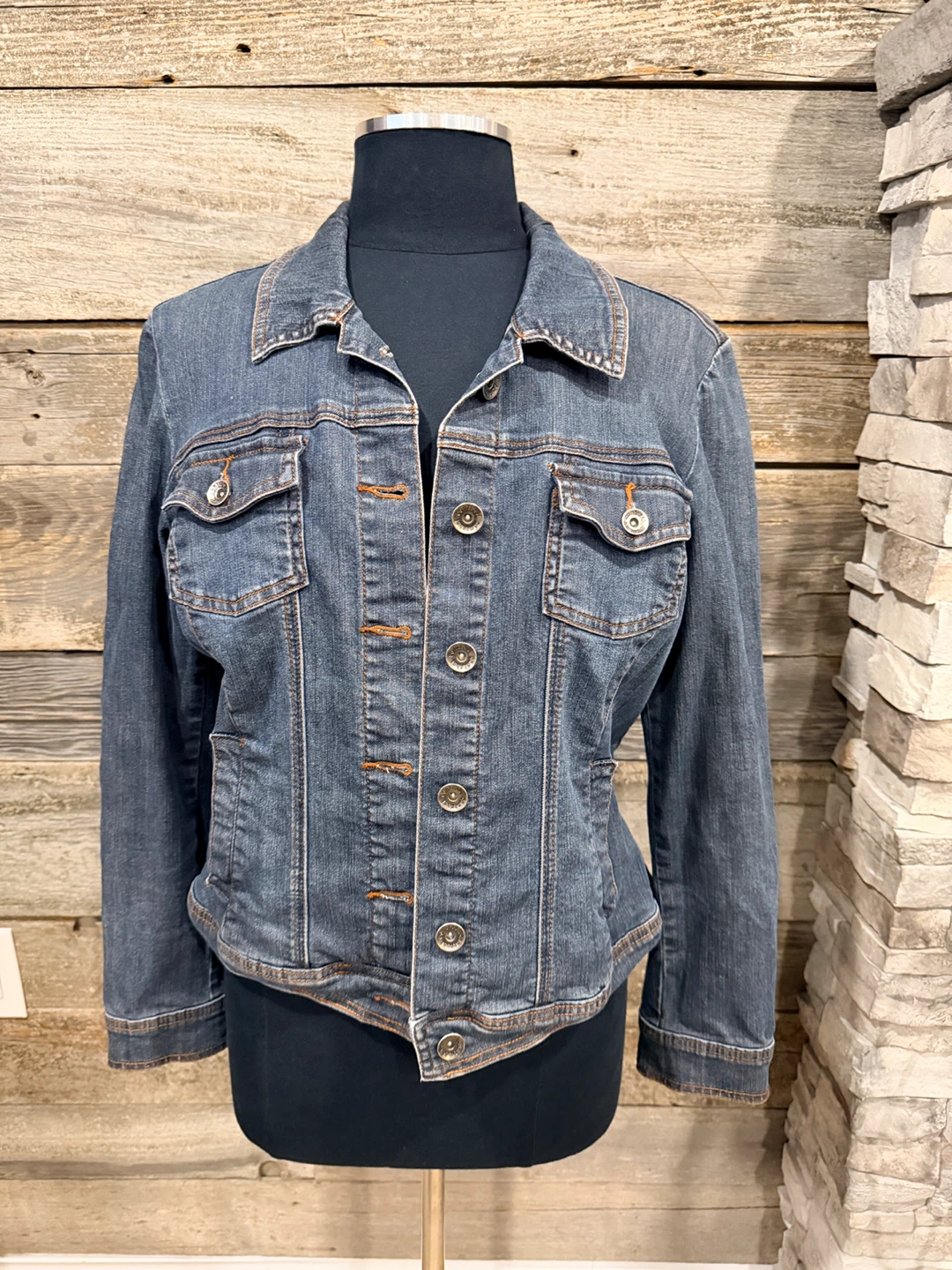 Contrast Denim Jacket - photo 3