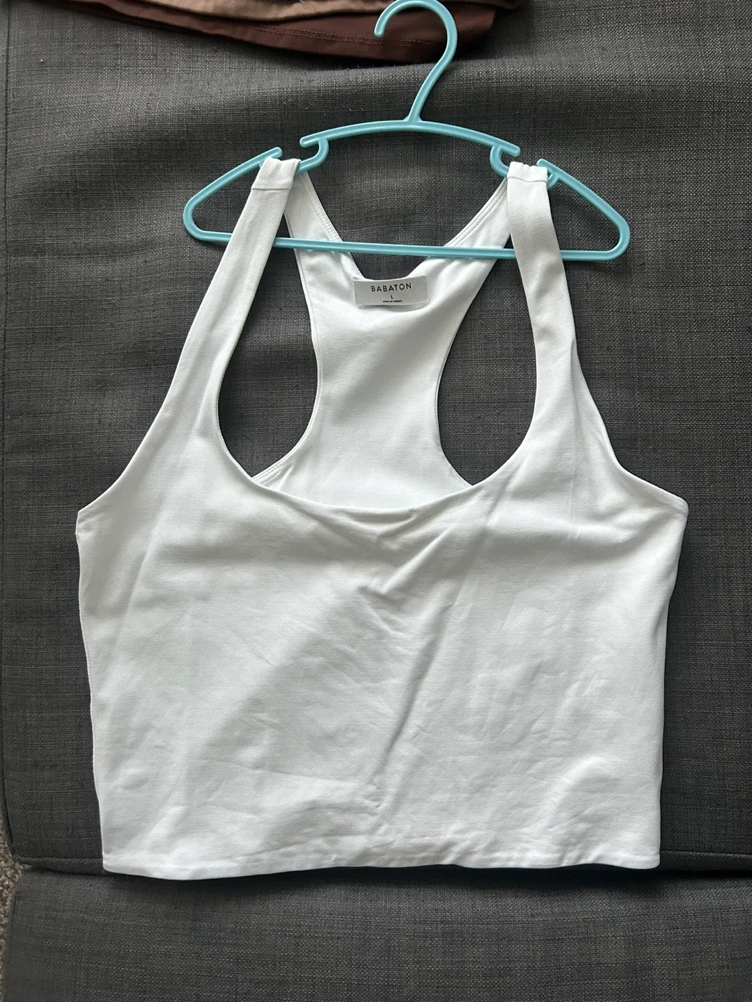 Aritzia Babaton Contour White Tank Top - Size L