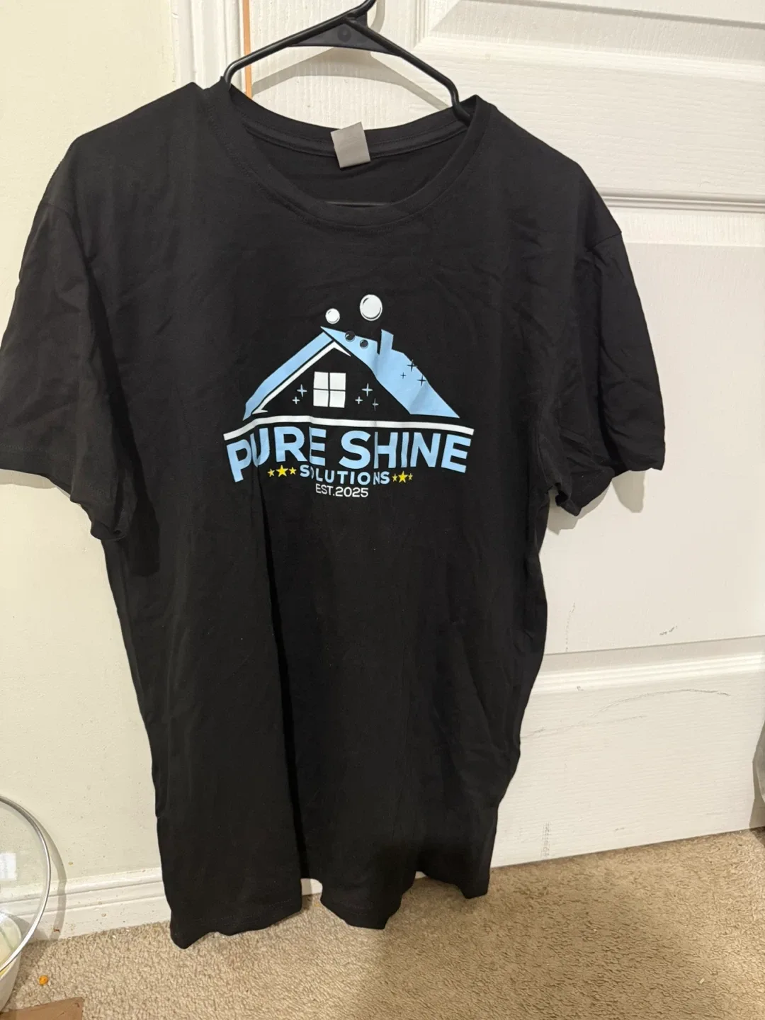 Pure Shine Solutions Black T-Shirt