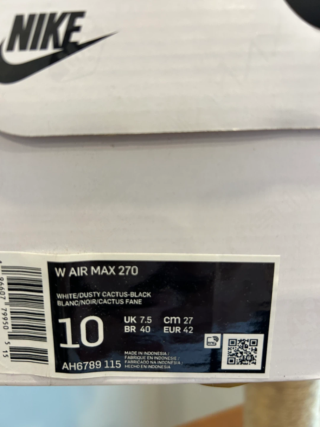 Nike Air Max 270 - Size 10 - White/Black - photo 5