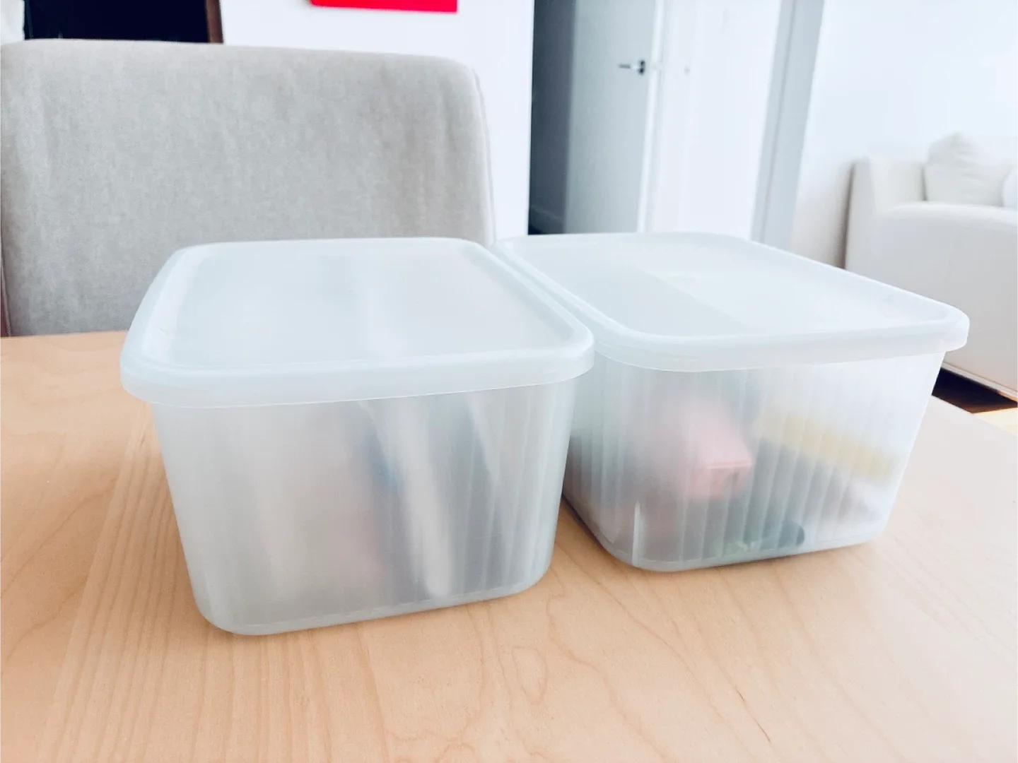 Storage Containers with Lids - Set of 2